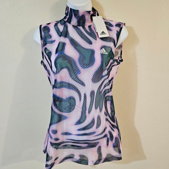 Adidas Women's Vibaop Mesh Tank Top - Size S - Picture 1 of 8